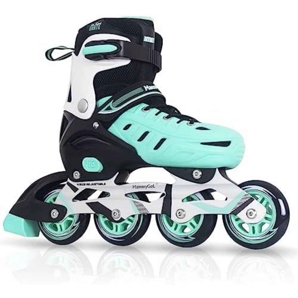Amazon Women's Inline Skates in Mint Green and Black